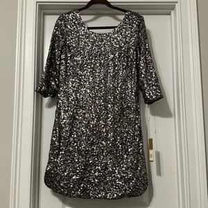 Lauren Conrad new with tags 3/4 sleeve sparkle sequin dress